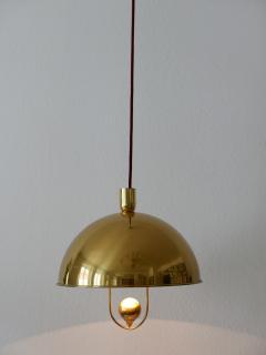 Florian Schulz Rare Mid Century Modern Brass Pendant Lamp by Florian Schulz Germany 1960s - 1931074