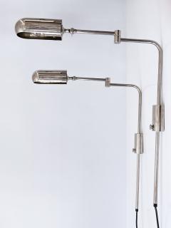 Florian Schulz Set of Two Articulated Wall Lamps or Reading Lights by Florian Schulz 1970s - 4301421
