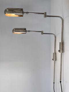Florian Schulz Set of Two Articulated Wall Lamps or Reading Lights by Florian Schulz 1970s - 4301422
