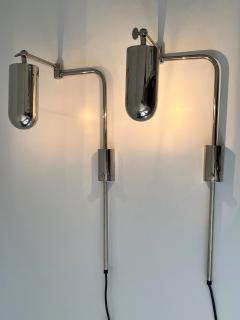 Florian Schulz Set of Two Articulated Wall Lamps or Reading Lights by Florian Schulz 1970s - 4301423