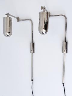 Florian Schulz Set of Two Articulated Wall Lamps or Reading Lights by Florian Schulz 1970s - 4301424