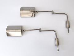Florian Schulz Set of Two Articulated Wall Lamps or Reading Lights by Florian Schulz 1970s - 4301437