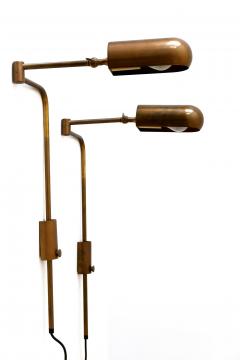 Florian Schulz Set of Two Articulated Wall Lamps or Reading Lights by Florian Schulz 1980s - 1806044