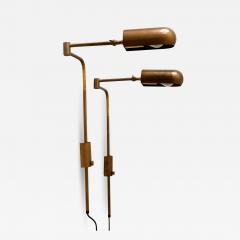 Florian Schulz Set of Two Articulated Wall Lamps or Reading Lights by Florian Schulz 1980s - 1937548