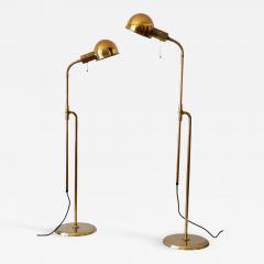 Florian Schulz Set of Two Mid Century Modern Reading Floor Lamps Bola by Florian Schulz 1970s - 1932942