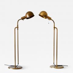 Florian Schulz Set of Two Mid Century Modern Reading Floor Lamps Bola by Florian Schulz 1970s - 2515669