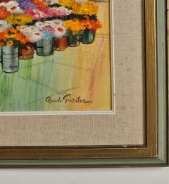 Flower Stall Union Square S F signed by Amado Gonz lez circa 1970 - 3436345