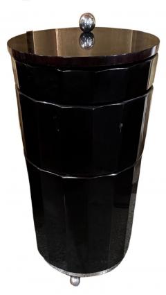 Fluted Art Deco Round Stack Bar Cart - 3783839