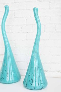 Fluted Art Glass Vases - 1279301