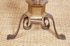 Fluted Bronze Andirons - 3958818