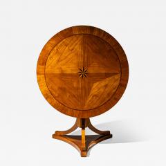 Fold down Biedermeier salon table in cherrywood circa 1825 - 4545731