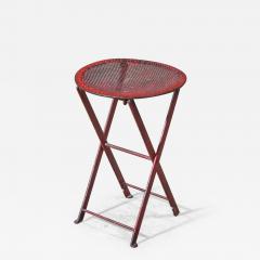 Foldable red metal stool Germany 1920s - 2922117