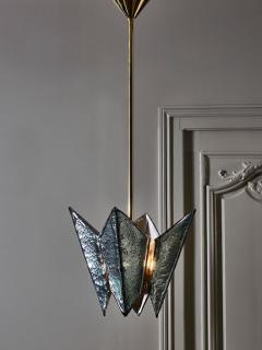 Folded Tinted Glass Sheet Pendants - 4730732