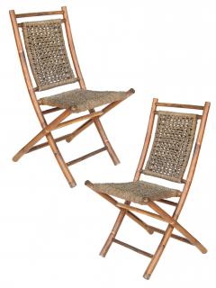 Folding Bamboo Chairs - 1229296