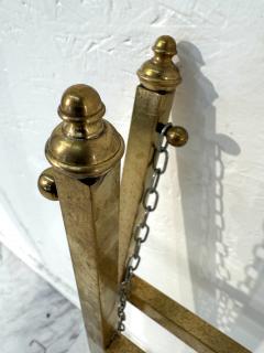 Folding Tray Table in Brass with Painted Glass Top 1970s Italy - 4308751
