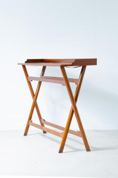 Folding console table in teak wood  - 2622729