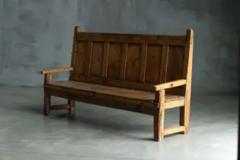 Folk Art Alpine Bench France 19th Century - 3925276