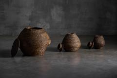 Folk Art Basketry Ensemble France Mid 20th Century - 4632317