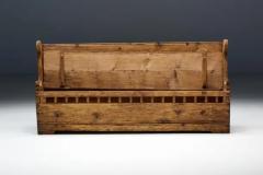 Folk Art Bench Haute Savoie France 19th Century - 3420211