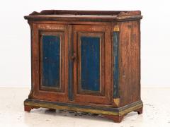 Folk Art Bridal Cupboard or Cabinet Marked 1884 Germany - 3919531