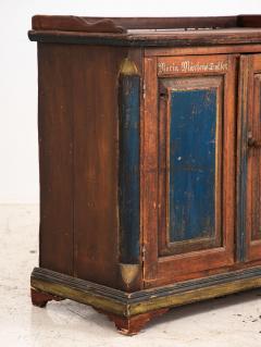 Folk Art Bridal Cupboard or Cabinet Marked 1884 Germany - 3919536