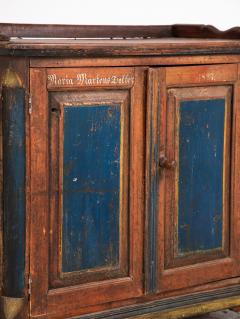 Folk Art Bridal Cupboard or Cabinet Marked 1884 Germany - 3919537