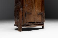 Folk Art Monoxylite Cabinet Denmark 19th Century - 3535512