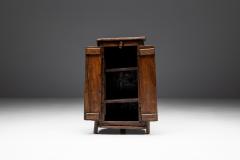 Folk Art Monoxylite Cabinet Denmark 19th Century - 3535514