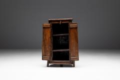 Folk Art Monoxylite Cabinet Denmark 19th Century - 4687479