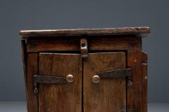 Folk Art Monoxylite Cabinet Denmark 19th Century - 4687480