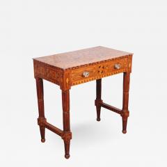 Folk Art Parquetry Side Table - 2060161