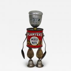 Folk Art Robot Mixed Nuts signed - 4374384