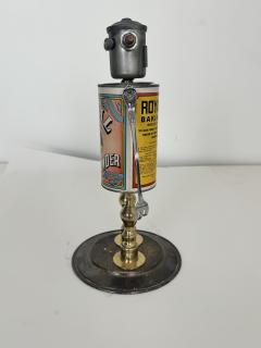 Folk Art Robot Royal Baking Powder signed - 4373180