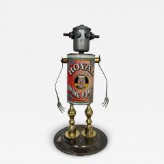 Folk Art Robot Royal Baking Powder signed - 4374385