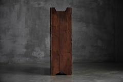 Folk Art Rustic Chestnut Cabinet France 1800s - 4606609