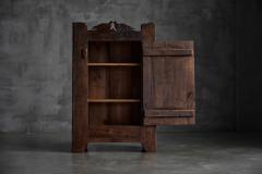 Folk Art Rustic Chestnut Cabinet France 1800s - 4606628