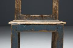 Folk Art Wooden Chair France 19th Century - 4758567