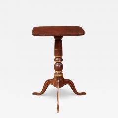 Folk Painted Early 19th c Pedestal Table - 4327187