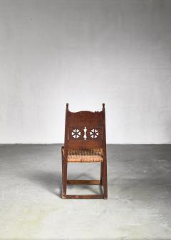 Folk art side chair Sweden 18th 19th century - 925674