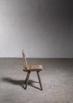 Folk art wooden side chair Sweden circa 1900 - 2959707