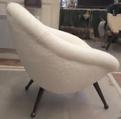 Folke Jansson Folke Jansson Superb Egg Chair Newly Covered in Wool Faux Fur - 432753