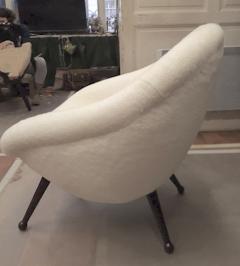 Folke Jansson Folke Jansson Superb Egg Chair Newly Covered in Wool Faux Fur - 432764