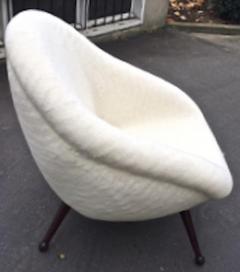 Folke Jansson Folke Jansson Superb Egg Chair Newly Covered in Wool Faux Fur - 2333417