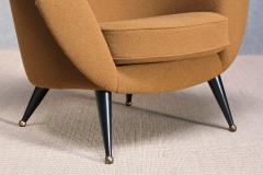 Folke Jansson Folke Jansson Tellus Armchair in Ocre Wool Boucl SM Wincrantz Sweden 1950s - 4384814
