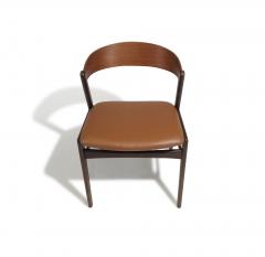 Folke Ohlsson Eight Folke Ohlsson for Dux Curved Back Walnut Danish Dining Chairs - 3478418