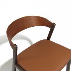 Folke Ohlsson Eight Folke Ohlsson for Dux Curved Back Walnut Danish Dining Chairs - 3478425