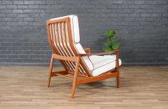 Folke Ohlsson Folke Ohlsson Model 71 C Teak Lounge Chair w Ottoman for Dux - 4133438