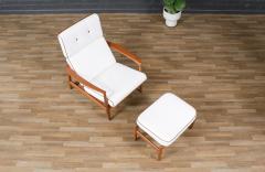 Folke Ohlsson Folke Ohlsson Model 71 C Teak Lounge Chair w Ottoman for Dux - 4133439