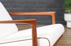 Folke Ohlsson Folke Ohlsson Model 71 C Teak Lounge Chair w Ottoman for Dux - 4133441