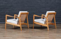 Folke Ohlsson Folke Ohlsson Model Tema 1 Beechwood Lounge Chairs for Dux - 4323792